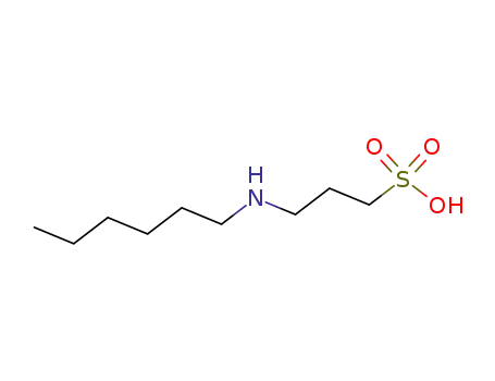 Molecular Structure of 1119-71-7 (1-Propanesulfonic acid, 3-(hexylamino)-)