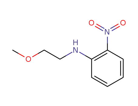 Molecular Structure of 56436-24-9 (N-(2-methoxyethyl)-2-nitrobenzenamine)