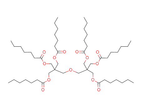 Heptanoic acid,1,1'-[2-[[3-[(1-oxoheptyl)oxy]-2,2-bis[[(1-oxoheptyl)oxy]methyl]propoxy]methyl]-2-[[(1-oxoheptyl)oxy]methyl]-1,3-propanediyl]ester
