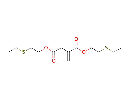 Molecular Structure of 61146-88-1 (Butanedioic acid, methylene-, bis[2-(ethylthio)ethyl] ester)