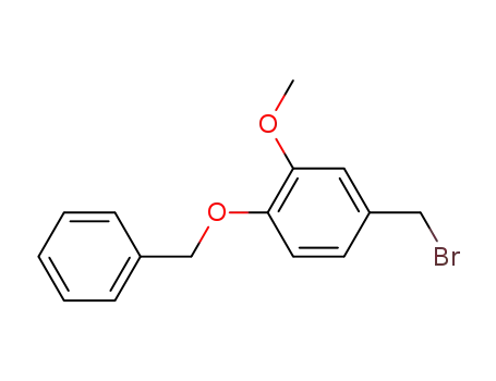Molecular Structure of 72724-00-6 (1-(benzyloxy)-4-(broMoMethyl)-2-Methoxybenzene)