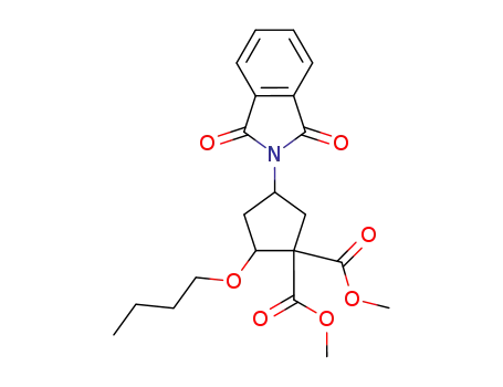 dimethyl 2-butoxy-4-(1,3-dioxoisoindolin-2-yl)cyclopentane-1,1-dicarboxylate