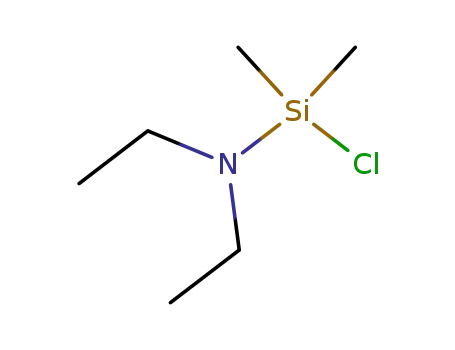 Molecular Structure of 6026-02-4 (CHLORO(DIETHYLAMINO)DIMETHYLSILANE  97)