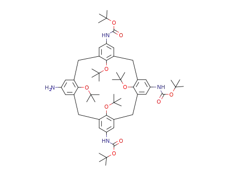 5,11,17-tris[(tert-butoxycarbonyl)-amino]-23-amino-25, 26, 27,28 tetrabutoxycalix [4]arene