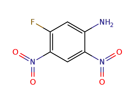 Molecular Structure of 367-81-7 (2,4-DINITRO-5-FLUOROANILINE)