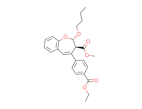 methyl (2SR,3SR)-2-butoxy-4-(4-(ethoxycarbonyl)phenyl)-2,3-dihydrobenzo[b]oxepine-3-carboxylate