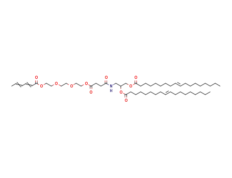 2-(2-{2-[3-(2,3-dielaidoyloxypropylcarbamoyl)propanoyloxy]ethoxy}ethoxy)ethyl 2,4-hexadienoate