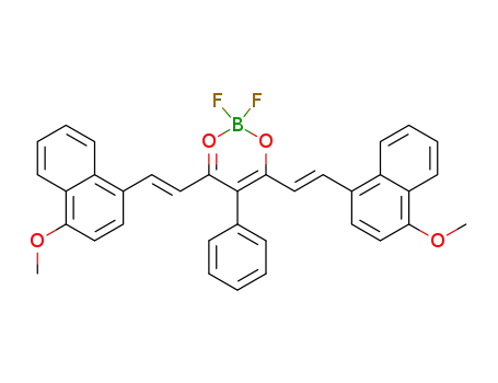 (1E,4Z,6E)-5-(difluoroboryloxy)-1,7-bis(4-methoxynaphthalen-1-yl)-4-phenylhepta-1,4,6-trien-3-one