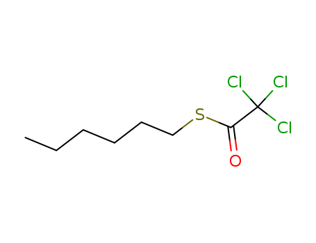 Ethanethioic acid, trichloro-, S-hexyl ester