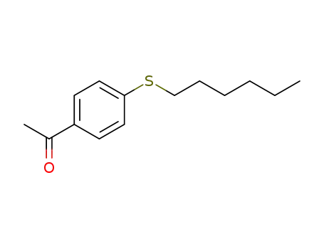 Molecular Structure of 93570-39-9 (1-[4-(HEXYLSULFANYL)PHENYL]ETHANONE)