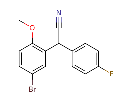 2-(5-bromo-2-methoxyphenyl)-2-(4-fluorophenyl)acetonitrile