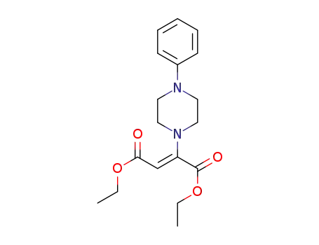 diethyl 2-(4-phenylpiperazin-1-yl)fumarate