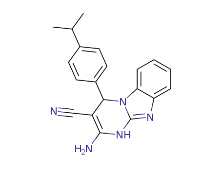 2-amino-4-(4-isopropylphenyl)-1,4-dihydrobenzo[4,5]imidazolo[1,2-a]pyrimidine-3-carbonitrile