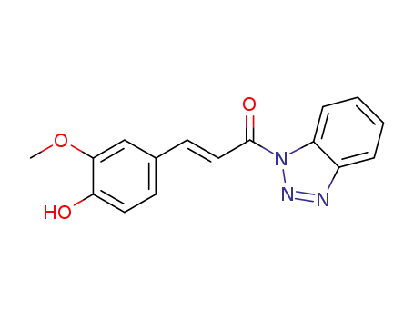 (2E)-1-(benzotriazol-1-yl)-3-(4-hydroxy-3-methoxyphenyl)prop-2-en-1-one