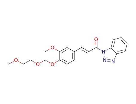 (2E)-1-(benzotriazol-1-yl)-3-[3-methoxy-4-(2-methoxyethoxymethoxy)phenyl]prop-2-en-1-one