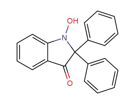 Molecular Structure of 57309-24-7 (3H-Indol-3-one, 1,2-dihydro-1-hydroxy-2,2-diphenyl-)