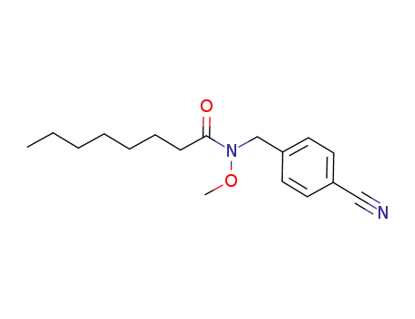 N-(4-cyanobenzyl)-N-methoxyoctanamide