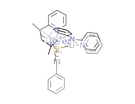 [Zr(C5H4NC(CH3)(CH2NSitBuMe2)2)(NNPh2)(Li(py))(phenylacetylene(-1H))]