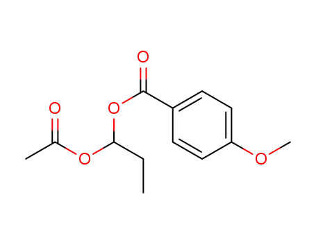 1-acetoxypropyl 4-methoxybenzoate