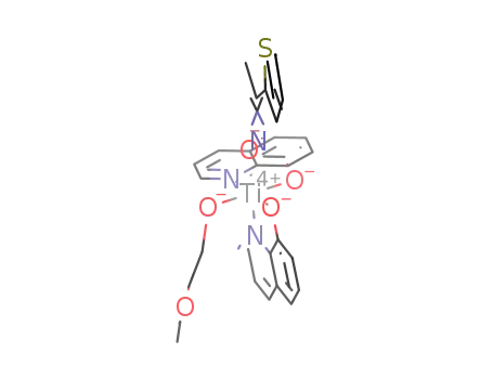 2-acetylthiopheneoximato-2-ethoxyethanolato-bis(8-quinolinato)titanium(IV)