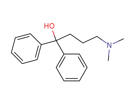 Molecular Structure of 791-37-7 (Benzenemethanol, a-[3-(dimethylamino)propyl]-a-phenyl-)