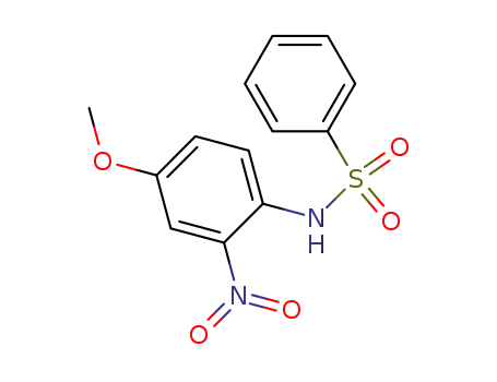 Molecular Structure of 5464-08-4 (N-(4-methoxy-2-nitrophenyl)benzenesulfonamide)