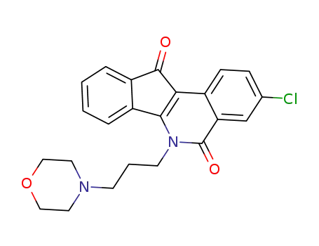 3-chloro-5,6-dihydro-6-(3-morpholinopropyl)-5,11-dioxo-11H-indeno[1,2-c]isoquinoline