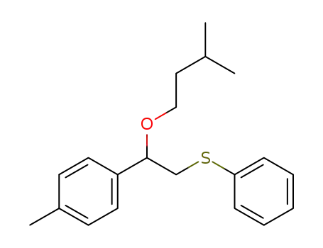 (2-(isopentyloxy)-2-(p-tolyl)ethyl)(phenyl)sulfane