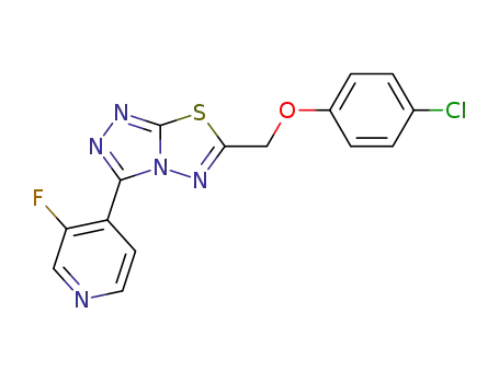 6-((4-chlorophenoxy)methyl)-3-(3-fluoropyridin-4-yl)[1,2,4]triazolo[3,4-b][1,3,4]thiadiazole