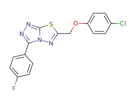 6-((4-chlorophenoxy)methyl)-3-(4-fluorophenyl)[1,2,4]triazolo[3,4-b][1,3,4]thiadiazole