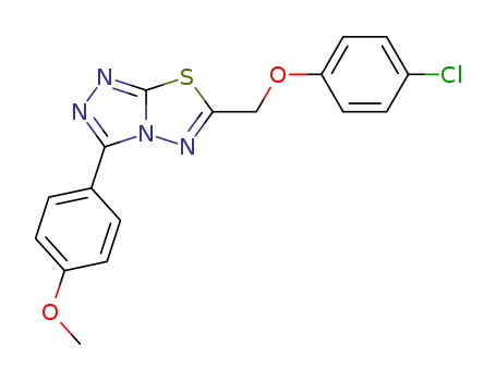 6-((4-chlorophenoxy)methyl)-3-(4-methoxyphenyl)[1,2,4]triazolo[3,4-b][1,3,4]thiadiazole