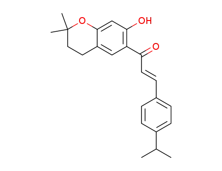 (E)-1-(7-hydroxy-2,2-dimethylchroman-6-yl)-3-(4-isopropylphenyl)prop-2-en-1-one