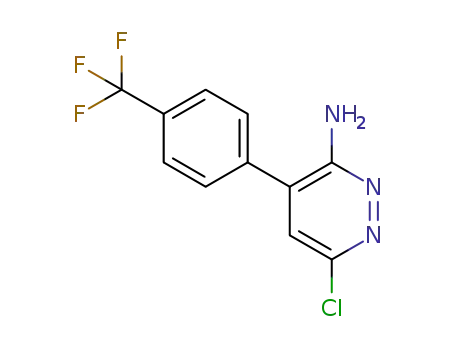6-chloro-4-(4-(trifluoromethyl)phenyl)pyridazin-3-amine