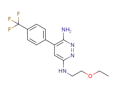 N3-(2-ethoxyethyl)-5-(4-(trifluoromethyl)phenyl)pyridazine-3,6-diamine