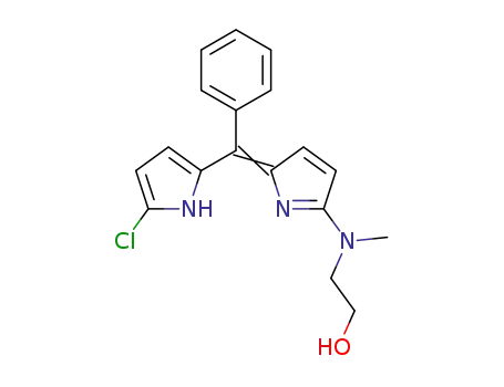 9-chloro-1-((N-2-hydroxyethyl-N-methyl)amino)-5-phenyldipyrrin