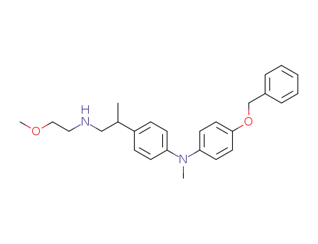 (4-{2-[(2-methoxyethyl)amino]-isopropyl}phenyl)methyl [4(phenylmethoxy)phenyl]amine