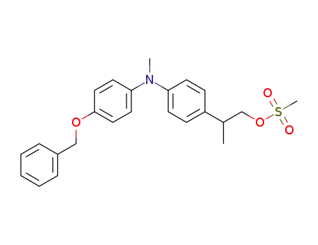 methanesulfonic acid 2-{4-[(4-benzyloxy-phenyl)-methyl-amino]-phenyl}-propyl ester