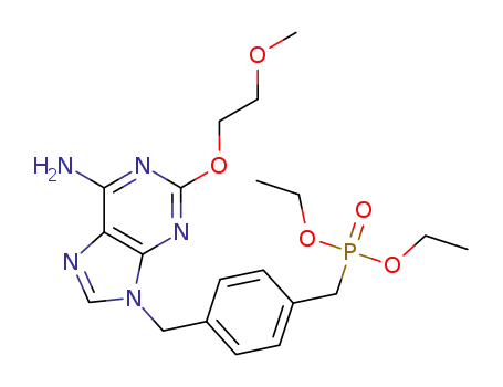 diethyl 4-((6-amino-2-(2-methoxyethoxy)-9H-purin-9-yl)methyl)benzylphosphonate