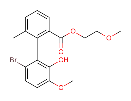 2-methoxyethyl (R)-6'-bromo-2'-hydroxy-3'-methoxy-6-methyl-[1,1'-biphenyl]-2-carboxylate