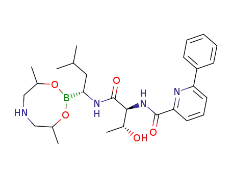 6-phenyl-pyridine-2-carboxylic acid {(1S,2R)-[(1R)-1-(4,8-dimethyl-(1,3,6,2-dioxaborocan-2-yl))-3-methylbutyl]carbamoyl}-2-hydroxypropylamide
