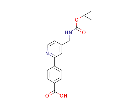 4-(4-(((tert-butoxycarbonyl)amino)methyl)pyridin-2-yl)benzoic acid