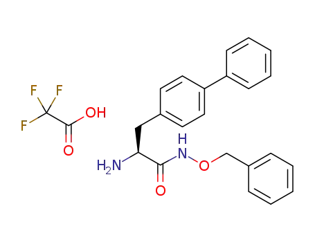 (2S)-2-amino-N-benzyloxy-3-(4-phenylphenyl)propanamide 2,2,2-trifluoroacetate