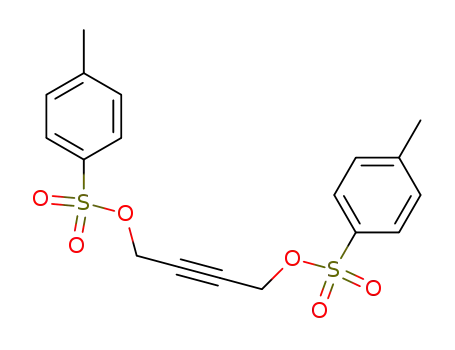 Molecular Structure of 6337-59-3 (but-2-yne-1,4-diyl bis(4-methylbenzenesulfonate))