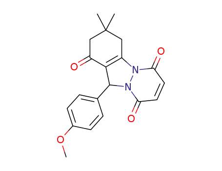 3,4-dihydro-11-(4-methoxyphenyl)-3,3-dimethyl-2H-pyridazino[1,2-a]indazole-1,6,9(11H)-trione
