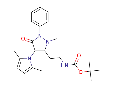 tert-butyl N-{2-[4-(2,5-dimethylpyrrol-1-yl)-2-methyl-5-oxo-1-phenyl-2,3-dihydro-1H-pyrazol-3-yl]ethyl}carbamate