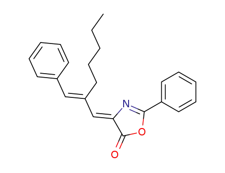 4-(2-pentyl-3-phenyl-allylidene)-2-phenyl-4H-oxazol-5-one