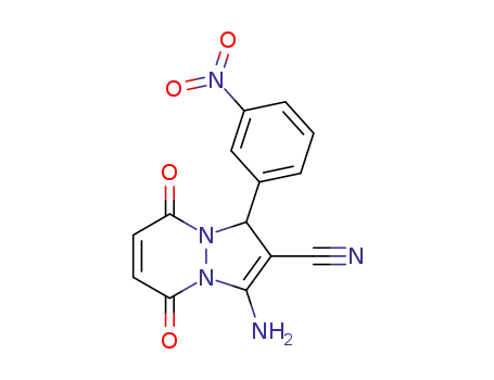 3-amino-1-(3-nitrophenyl)-5,8-dioxo-5,8-dihydro-1H-pyrazolo-[1,2-a]pyridazine-2-carbonitrile