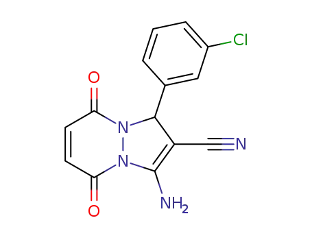 3-amino-1-(3-chlorophenyl)-5,8-dioxo-5,8-dihydro-1H-pyrazolo[1,2-a]pyridazine-2-carbonitrile