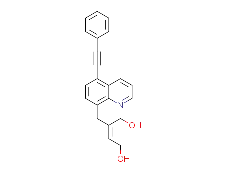 (Z)-2-((5-(phenylethynyl)quinoline-8-yl)methyl)but-2-ene-1,4-diol