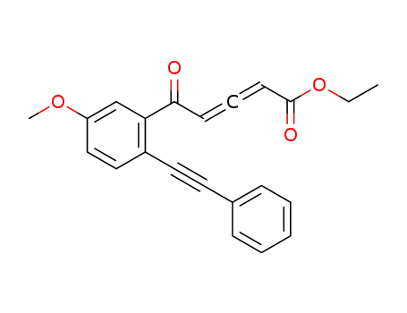 ethyl 5-(5-methoxy-2-(phenylethynyl)phenyl)-5-oxopenta-2,3-dienoate